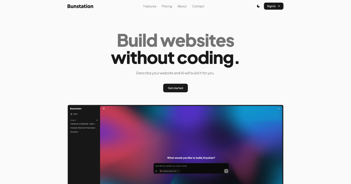 Bunstation screenshot
